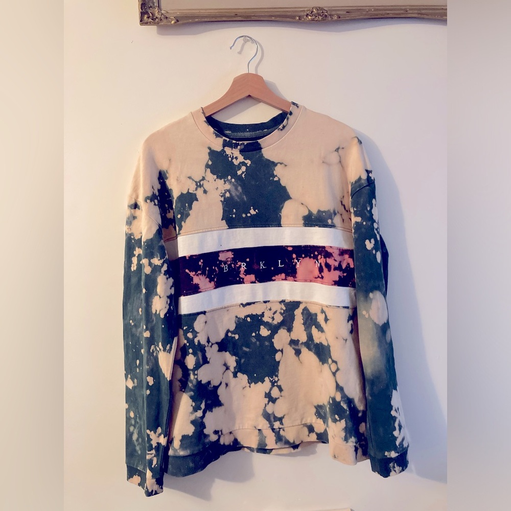 Cotton On Brooklyn Tie Dye Loose Fit Sweatshirt 100% Cotton Medium